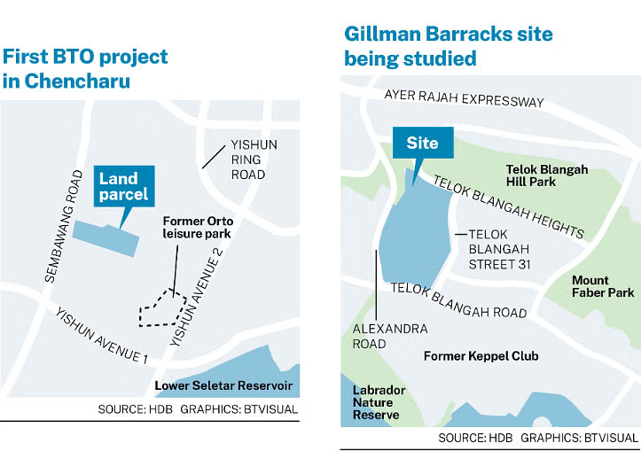 Chencharu, Yishun to See New Housing Developments; Gillman Barracks Under Evaluation for Residential Conversion